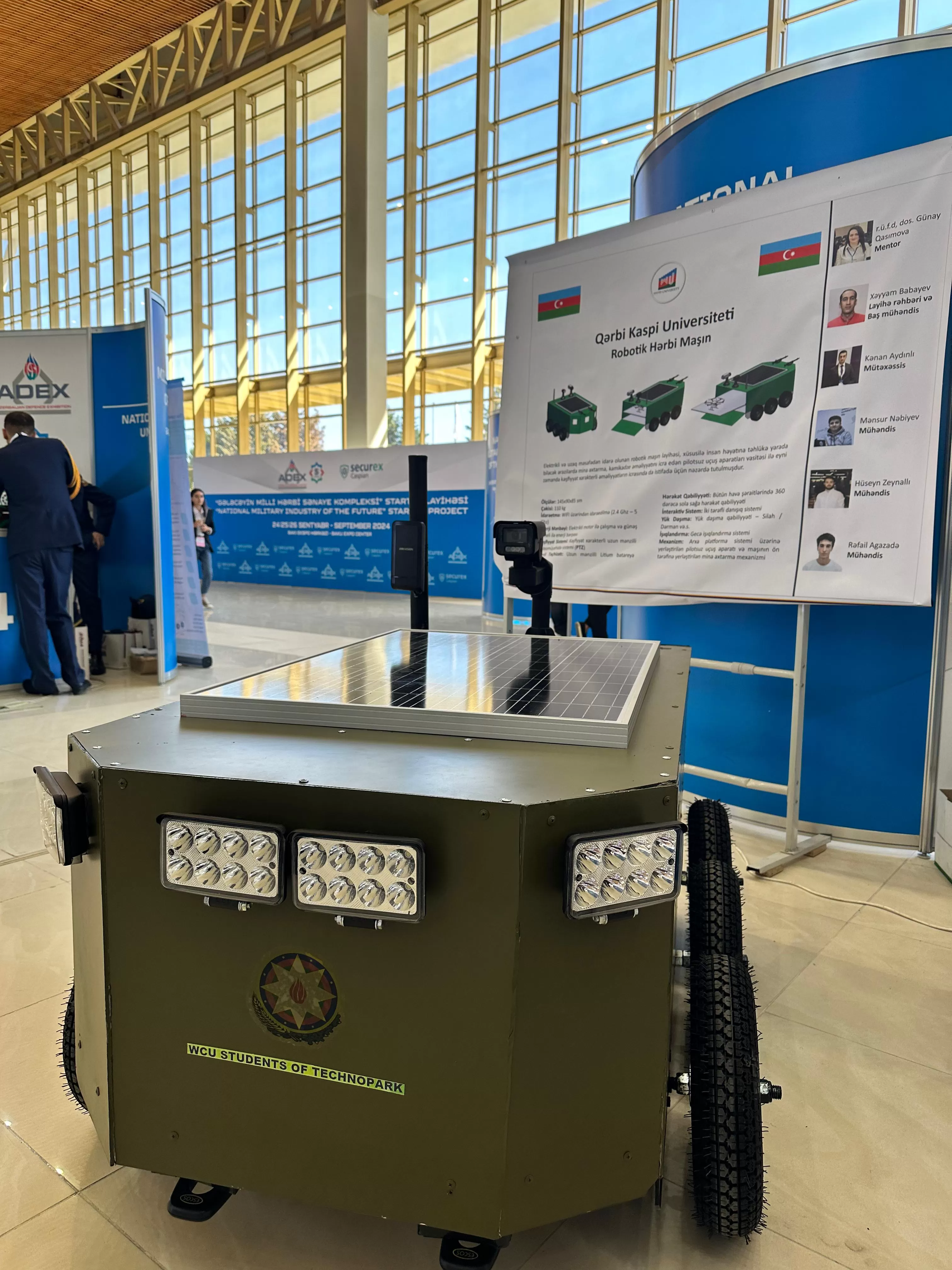 Our students' project is at the "ADEX 2024" Azerbaijan International Defense Exhibition!